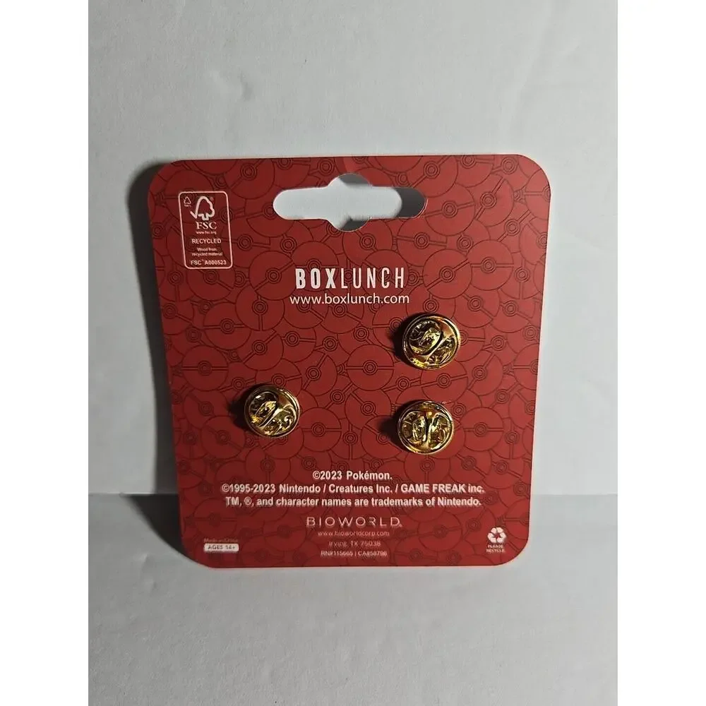 NEW ON CARD Pokemon Ash And Squirtle 2 Piece Metal Enamel Pin Set!